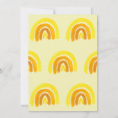 サンレインボーのまわりにバースデーパーティーの第1回 招待状 (裏面)