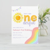 サンレインボーイズ彼女オンダーフルファースト誕生日 招待状 (スタンド正面)