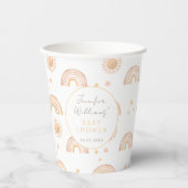 サンレインボーリトルサンシャインボーホベイビーシャワー 紙コップ (正面)