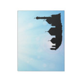 サンレイ付きモスクシルエット – メモ帳 (回転)