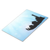 サンレイ付きモスクシルエット – メモ帳 (アングル)