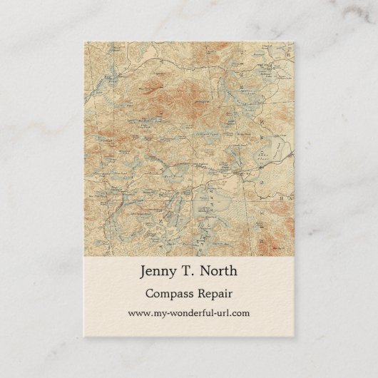 サンレギスカヌエリア詳細ズインザアディロンダック 名刺 (正面)