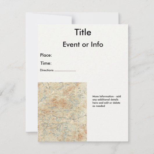 サンレギスカヌエリア詳細ズインザアディロンダック 招待状 (裏面)