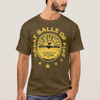 サンレコードジェリーリー素晴らしルイス火球 Tシャツ