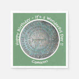 サンレジスマウンテンUSGSベンチマークパーティー項目 スタンダードカクテルナプキン