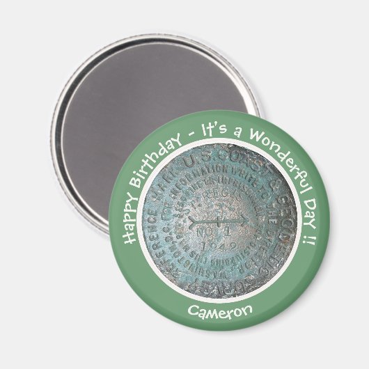 サンレジスマウンテンUSGSベンチマークパーティー項目 マグネット (正面/裏面)