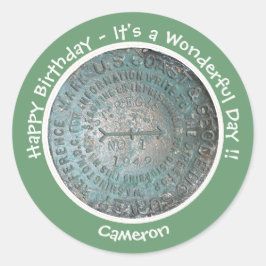 サンレジスマウンテンUSGSベンチマークパーティー項目 ラウンドシール