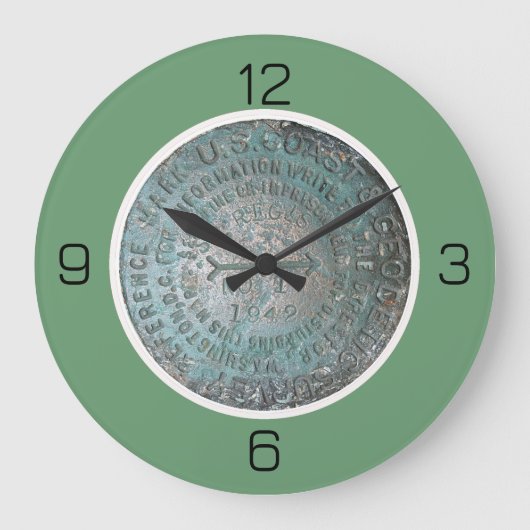 サンレジスマウンテンUSGSベンチマークパーティー項目 ラージ壁時計 (正面)