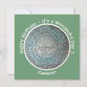 サンレジスマウンテンUSGSベンチマークパーティー項目 招待状 (正面)