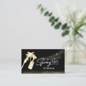 サンレスタンニングモバイルスプレータンシックブラック&金ゴールド 名刺 (スタンド正面)