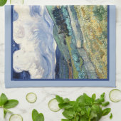 サンレミーバイビンセントヴァンゴッホからの風景 キッチンタオル (折り畳み)