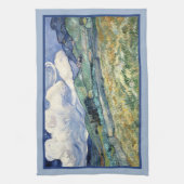 サンレミーバイビンセントヴァンゴッホからの風景 キッチンタオル (縦)