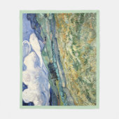 サンレミーバイビンセントヴァンゴッホからの風景 フリースブランケット (正面)