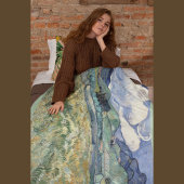 サンレミーバイビンセントヴァンゴッホからの風景 フリースブランケット