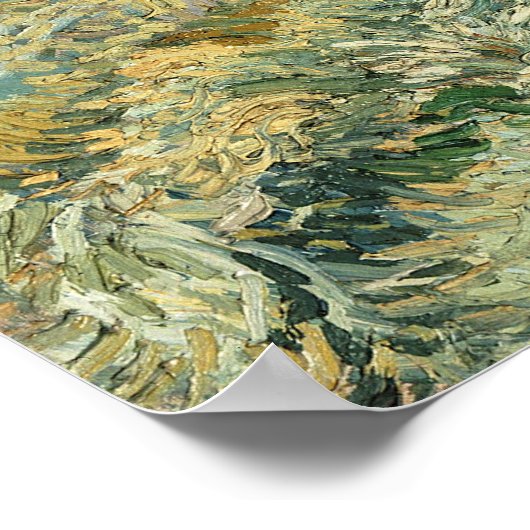 サンレミーバイビンセントヴァンゴッホからの風景 ポスター (角)