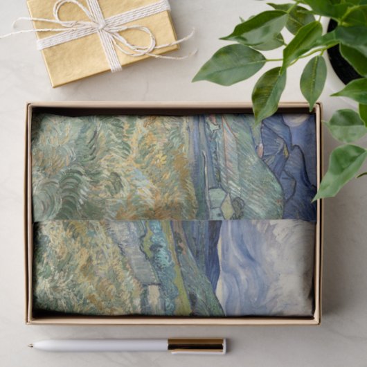 サンレミーバイビンセントヴァンゴッホからの風景 薄葉紙 (ギフト)