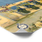 サンレモイタリアヴィンテージシーニックコースタルアートプリント ポスター (角)