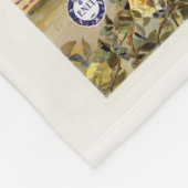 サンレモイタリアヴィンテージ旅行フリースブランケット フリースブランケット (角)