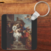 サンロザリアの戴冠式byアンソニー・ヴァン・ダイク キーホルダー (裏面)