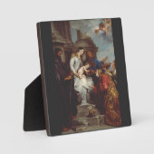 サンロザリアの戴冠式byアンソニー・ヴァン・ダイク フォトプラーク (正面)