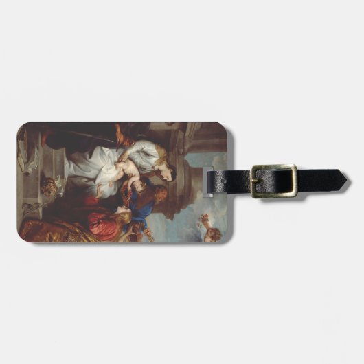 サンロザリアの戴冠式byアンソニー・ヴァン・ダイク ラゲッジタグ (正面横)