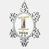 サンロック スノーフレークピューターオーナメント (右)