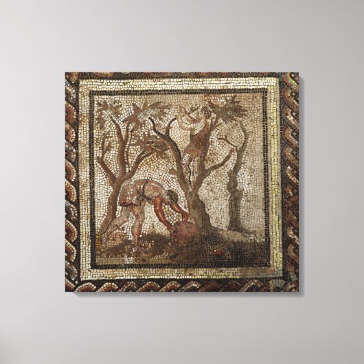 サンロマン・アン・ガル産ブドウの収穫 キャンバスプリント (正面)