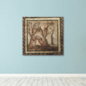 サンロマン・アン・ガル産ブドウの収穫 キャンバスプリント (インサイチュ (ウッドフロア))