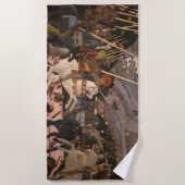 サンロマーノの戦絵画い ビーチタオル (正面)