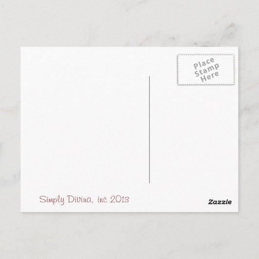 サンロレンソは、この台所を賛美します ポストカード (裏面)