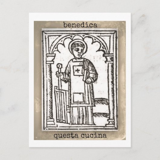 サンロレンソは、この台所を賛美します ポストカード (正面)