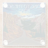 サンロードモンタナビスタに行く ガラスコースター (裏面)