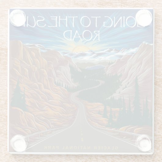 サンロードモンタナビスタに行く ガラスコースター (裏面)