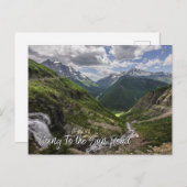 サンロード氷河の国立公園へ ポストカード (正面/裏面)