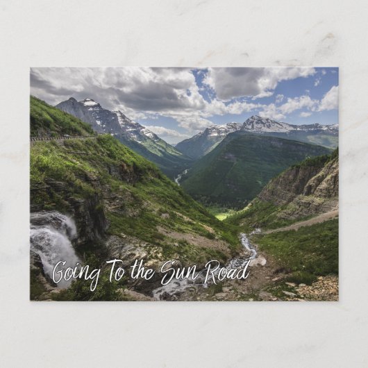 サンロード氷河の国立公園へ ポストカード (正面)