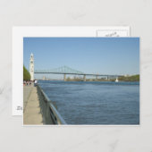 サンローランの川、モントリオール ポストカード (正面/裏面)