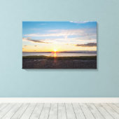 サンローレンス川の夕日 キャンバスプリント (インサイチュ (ウッドフロア))