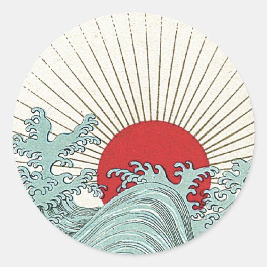サンヴィンテージ日本のシルクラベル ラウンドシール (正面)