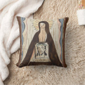 サンヴェロニカイエス顔ヴィンテージアート絵画ズ クッション (ブランケット)