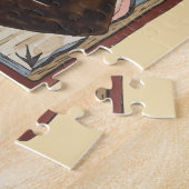 サンヴェロニカイエス顔ヴィンテージアート絵画ズ ジグソーパズル (側面)