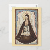 サンヴェロニカイエス顔ヴィンテージアート絵画ズ ポストカード (正面/裏面)