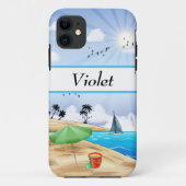 サン二―ビ―チの風景オーダーメイド Case-Mate iPhoneケース (裏面)