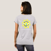 サン及びおもしろいロゴくもの巣プロモーション Tシャツ (裏面フル)