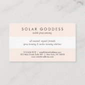 サン女神ガールロゴスプレーなめしサロンピンク 名刺 (裏面)