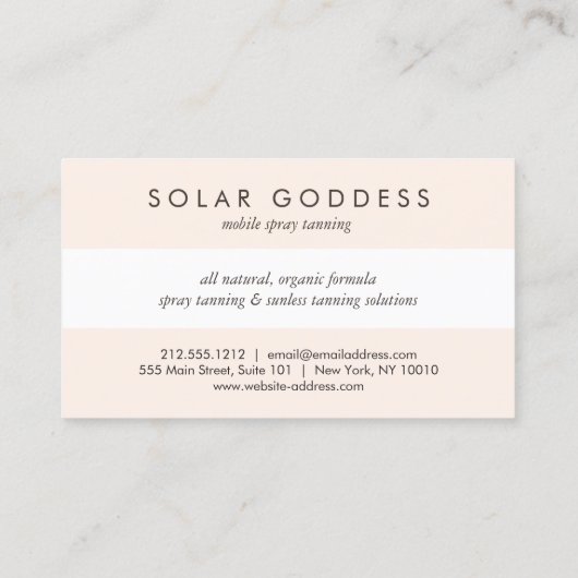 サン女神ガールロゴスプレーなめしサロンピンク 名刺 (裏面)