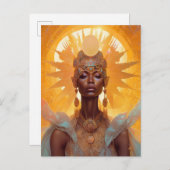 サン女神ファンタジーアート ポストカード (正面/裏面)