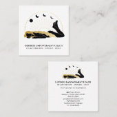 *~*サン女神ブラック金ゴールドヘアムーンスクエアバス スクエア名刺 (正面/裏面)