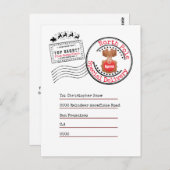 サン実在タから子供への北極の復帰配信 ポストカード (正面/裏面)