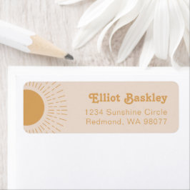 サン差出人住所ラベル |ピンクサン住所 シール