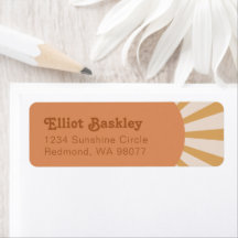 サン差出人住所ラベル |ピンクサン住所 シール